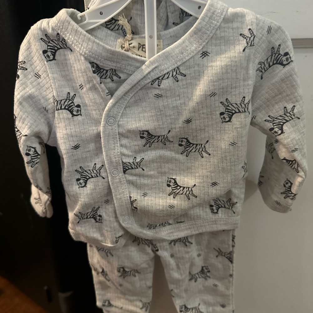 Adorable Zebra Print Kids Pajama Set